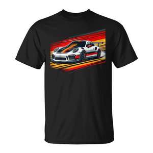 เสื้อยืดโปรโมทรถซูเปอร์คาร์เยอรมัน 911 Gt3 Rs - Product Image 1
