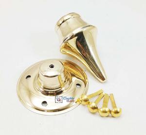 Casque Pickelhaube en laiton avec pointe et base, casque militaire en laiton, Pickelhaube décoratif et pour reconstitution historique - Product Image 3