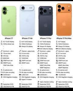 ACHETEZ 2, OBTENEZ 1 GRATUIT, NOUVEAU IPHONE 17 PRO MAX 17 PRO 17 AIR ORIGINAL DE MARQUE APPLE, VERSION MONDIALE, DOUBLE SIM, SMARTPHONE, PROMOTION DE NOËL - Product Image 4