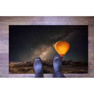 Alfombra con Estampado de Globo Aerostático de Cappadocia: Decoración Vibrante para Exteriores y Cuartos de Niños, con Pelo Suave - Product Image 5