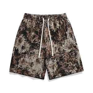 Cómodos pantalones cortos de verano para hombre de cintura media de secado rápido y personalizar diseño informal estampado completo materiales Premium cordón - Product Image 5
