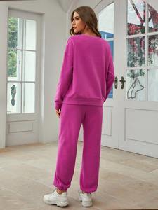 Conjunto Deportivo Informal de Felpa de Algodón para Mujer, Ropa Deportiva de Invierno de Alta Calidad, Elegante y Cálido Conjunto para Correr - Product Image 3