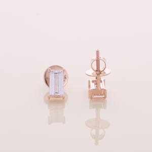 Boucles d'oreilles clous en diamant taille princesse de 1,65 ct cultivé en laboratoire, en argent sterling 925 massif plaqué rhodium, certifiées IGI, bijoux solitaires - Product Image 5