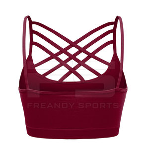 Sujetador Deportivo Seamless para Mujer, Color Verde Menta, Espalda Cruzada, para Yoga, Fitness, Gimnasio, Ligero, Alto Soporte, Spandex/Poliéster - Product Image 2