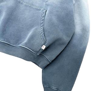 Meilleur sweat à capuche vintage double couche délavé au soleil et délavé à l'acide conception personnalisée Streetwear polaire vierge sweats à capuche pour hommes - Product Image 5