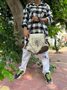 Nouveaux élégants vrais cheveux sur cacher la fourrure en cuir sacs fourre-tout de luxe femmes sacs à main à la mode de haute qualité moyen Concho sacs à provisions - Product Image 2