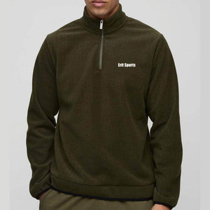 เสื้อสเวตเชิ้ตซิป ¼ ตัว ราคาสุดคุ้ม ผ้าฝ้าย/โพลีเอสเตอร์ ทรงโอเวอร์ไซส์ สำหรับผู้ชาย - Product Image 1