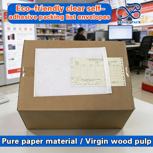 <span class=keywords><strong>Buste</strong></span> Trasparenti Riciclabili per Documenti con Chiusura Adesiva, Formato A4 A5 A6, Porta Etichette e Fatture - Product Image 1