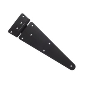 Bisagras de bisagra en T con correa de hierro negro plano para puertas de Casa Bisagras hechas a mano resistentes al óxido para instalación de puertas y armarios - Product Image 4