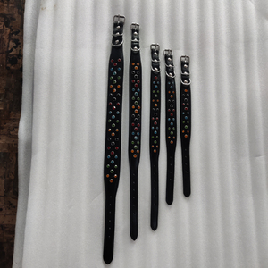 ปลอกคอสุนัขหนังแท้แบบเต็มเม็ดน้ำหนักแข็งแรงสบายเหมาะสำหรับลูกสุนัขพันธุ์เล็กขนาดกลางและใหญ่สีน้ำตาล - Product Image 1