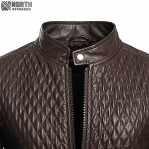 Chaqueta de cuero de alta calidad precio al por mayor cómodo diseño Oem nuevo diseño Casual Wear cantidad Racer Bomber Jacket personalizado - Product Image 4