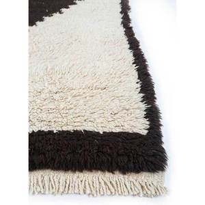 Alfombra de Lana Zuri Ivory, Tejida a Mano con Patrón Geométrico, para Sala de Estar, Pasillo, Entrada o Dormitorio - Pae-305 - Product Image 4