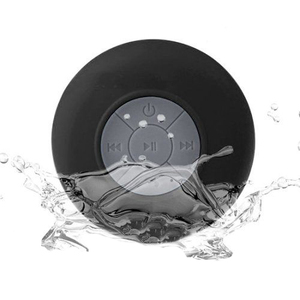 Mini Altavoz Bluetooth Impermeable IPX6 para Ducha con Micrófono LED y Airplay - Negro - Product Image 1