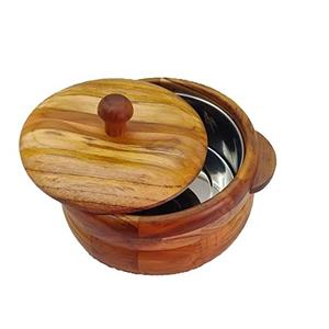 Pot de service décoratif gravé à la main pour fournitures de restaurant d'hôtel Casseroles servant une marmite de table Pot de serveur Chapati - Product Image 6