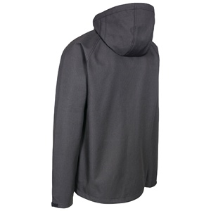 Veste softshell à capuche personnalisée en toile, coupe-vent, pour le travail en extérieur en hiver, avec logo brodé sur le devant, veste de sport pour homme - Product Image 2