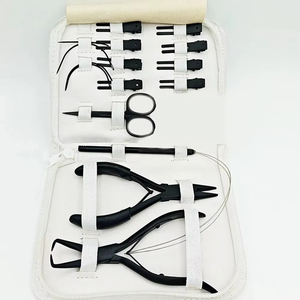 Pinzas de Acero Inoxidable para Extensiones de Cabello, Tijeras de Corte, Agujas de Bucle con Clips de Sección, Herramientas para Extensiones de Cabello, Venta al por Mayor - Product Image 2