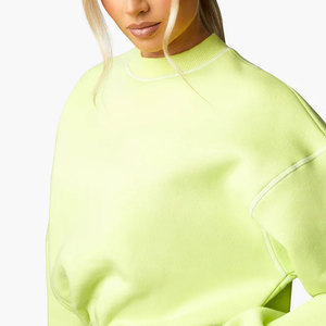 Pakistán fabrica sudaderas informales con logotipo impreso personalizado para mujer para la temporada de invierno diseño de logotipo de posición frontal - Product Image 5