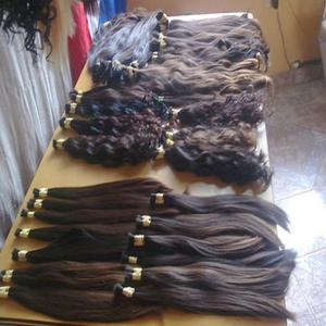 Pelo humano real de grado certificado con cutícula alineada sin procesar 100% virgen Paquete de pelo indio crudo por los exportadores - Product Image 1