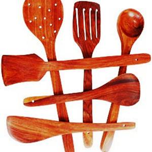Accesorios de Lujo para el Hogar, Juego de Servidores de Ensalada de Acacia, Ecológicos, Aptos para Lavavajillas, Utensilios para Ensalada, Hechos en India - Product Image 5