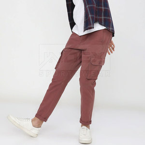 2024 nouveau Style hommes décontracté confortable Nylon Cargo pantalons de survêtement léger respirant uni teint empilé motif 100% coton - Product Image 4