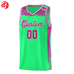 Ensemble de maillots de sport uniforme de basket-ball imprimé sur mesure pour l'entraînement sportif ensembles de vêtements de basket-ball respirants pour adultes - Product Image 2
