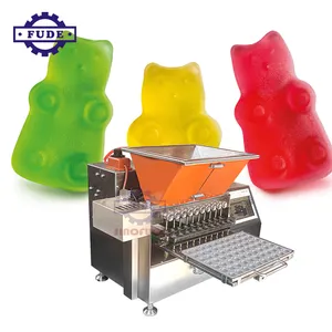 Produk diminimalkan limbah jelly gummy bear mesin penyimpanan semi-otomatis mesin beruang gummy
