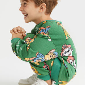 Sweat-shirt en coton biologique pour enfant et garçon, en relief, personnalisé, automne - Product Image 3