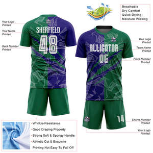 Uniformes de fútbol diseñados para mayor durabilidad y comodidad. Proveedor mayorista que proporciona tela elástica avanzada y características de diseño personalizado - Product Image 2