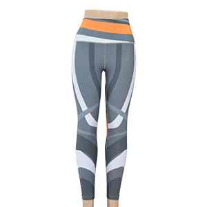 ODM Custom Printed <b>Women</b> Polyester Spandex <b>Legging</b> High Waist Sublimation Yoga Pant <b>with</b> <b>Pocket</b> All Season Gym Workout Clothing - Product Image 4
