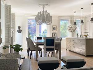 Thiết kế hiện đại bằng gỗ thanh sắt cánh tay đèn chùm giữa thế kỷ trắng treo đèn chiếu sáng lịch thi đấu cho phòng ăn phòng ngủ khách sạn - Product Image 5