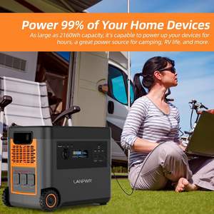 สถานีไฟฟ้า 2500W LifePo4 เครื่องกำเนิดพลังงานแสงอาทิตย์ 2160Wh ชาร์จไร้สาย 15W 14 ช่องเสียบ AC ชาร์จเร็ว 65 นาที 240V สำหรับใช้งานในอุตสาหกรรม - Product Image 5