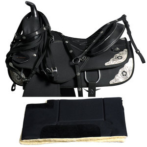 Selle de cheval en cuir Cordura synthétique léger classique fait à la main Sports équestres Trail Tack Western Style Barrel Racing - Product Image 1