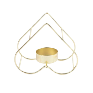 Bougeoir en métal poli doré de styliste, fait à la main, rond, décoration de noël attrayante, nouvel arrivage - Product Image 4