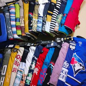 Lote de Stock de Saldo de Marca de Camisetas de Moda Y2K para Hombre de Algodón Original con Diseños Bordados y Estampados - Product Image 6