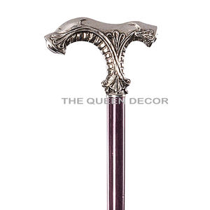 Bastón de latón con mango de metal tallado a mano, elegante y asequible - Product Image 5