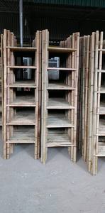 Bamboo Towel <strong>Rail</strong> <strong>Ladder</strong> Wood Clothes Storage Rack Custom Size - Product Image 5