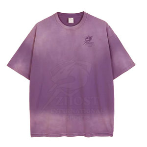 Camiseta de Alto Rendimiento Resistente a la Decoloración Solar, Algodón Grueso Premium, Ropa Urbana Informal para Uso Diario - Product Image 5