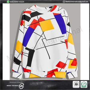 Nuevas llegadas diseño profesional sublimación impresión entrenamiento sudaderas cuello para culturismo otoño hecho poliéster/algodón - Product Image 2