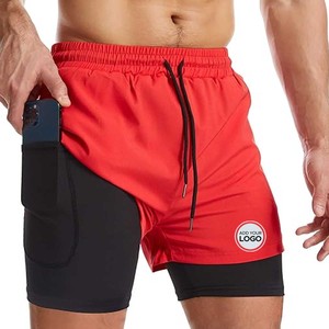 Pantalones cortos de compresión para hombre con bolsillo, pantalones cortos de Spandex para correr, pantalones cortos deportivos para entrenamiento atlético - Product Image 5