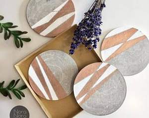 Posavasos redondos de madera de mármol para calentar la casa del HOTEL para la oficina en el hogar o la inauguración de la casa del HOTEL para Usar tazas y soporte para bebidas con estilo - Product Image 5