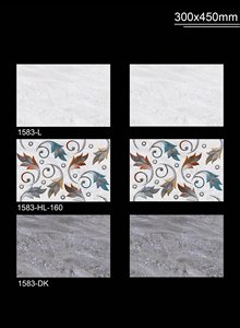 <b>Light</b> Grey Striped Glazed Ceramic Wall Tiles 30x45cm 12x18inch Glossy Kitchen <b>Bathroom</b> Living Room Hotel Customized Color - Product Image 6