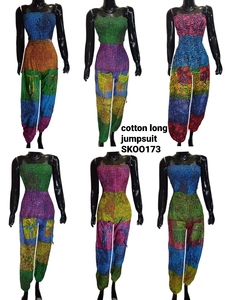 New Fashionable Bohemian Cotton <b>Jumpsuit</b> Women Regular Fit Floor-Length Casual <b>Vintage</b> Hippie Festival Wear High Waist - Product Image 6