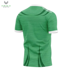 Ensembles de maillots de football à manches courtes personnalisables pour adultes et enfants Vêtements d'entraînement à col en V Technique de coupe automatisée - Product Image 2