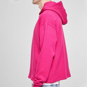 Pull à capuche surdimensionné pour hommes à la mode séchage rapide coton de haute qualité Logo personnalisable broderie Style d'hiver décontracté - Product Image 4