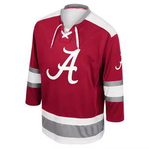 BAJO MOQ Precio Ropa deportiva Camisetas de hockey sobre hielo Transpirable Secado rápido Mejor calidad 100% Tela de poliéster Uniforme de hockey sobre hielo - Product Image 3