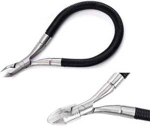 Haute Qualité Manuel En Acier Pinces À Cuticules Poignée En Caoutchouc Vente Chaude Coupe-Ongles pour Orteils Doigts Incarnés Laser Logo Nail Art - Product Image 2