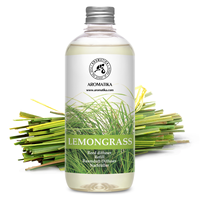 Recarga de Aceite Difusor de Aroma Natural de Hierba Limón Aromatika 500ml, Aromaterapia Ecológica, Fragancia Duradera para Habitaciones