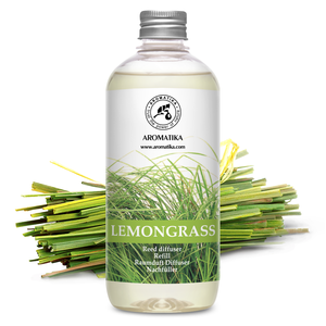Aromatika Natural Lemongrass Aroma <b>Diffuser</b> Refill Liquid 500ml Long Lasting <b>Room</b> Fragrance Reed <b>Diffuser</b> Oil - Product Image 1
