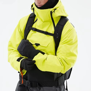 Combinaison de ski à logo personnalisé, très demandée, avec col à capuche et fermeture éclair respirante, faible MOQ, dernier design - Product Image 4