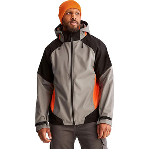 Chaqueta acolchada para lluvia con diseño de logotipo personalizado para hombre, chaqueta impermeable Softshell de nailon para hombre - Product Image 1